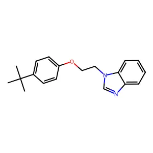1-[2-(4-tert-butylphenoxy)ethyl]benzimidazole structure