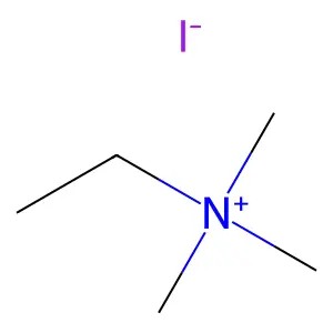 Trimethylethylammonium iodide structure