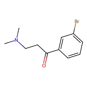 1-(3-bromophenyl)-3-(dimethylamino)propan-1-one structure