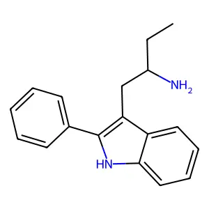 1-(2-phenyl-1H-indol-3-yl)butan-2-amine structure