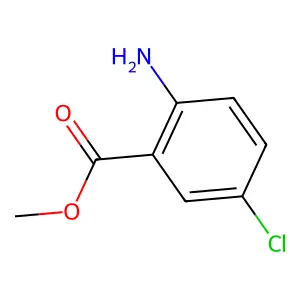 Methyl 2-amino-5-chlorobenzoate structure