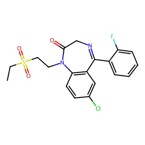 Elfazepam structure