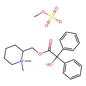 Bevonium methyl sulfate structure