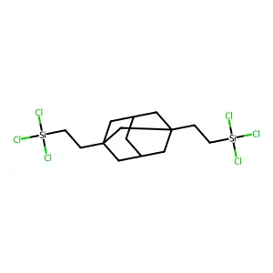 1,3-Bis(2(trichlorosilyl)ethyl)adamantane structure