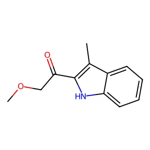 KETONE, METHOXYMETHYL 3-METHYL-2-INDOLYL- structure
