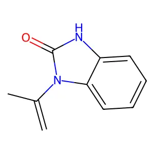 1,3-Dihydro-1-(1-methylvinyl)-2H-benzimidazol-2-one structure