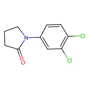 1-(3,4-dichlorophenyl)pyrrolidin-2-one structure