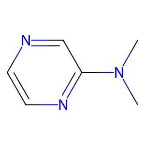 N,N-dimethylpyrazin-2-amine structure