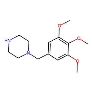 1-(3,4,5-Trimethoxybenzyl)piperazine structure