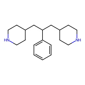 1,3-Di(4-piperidyl)-2-phenylpropane structure