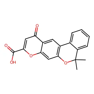 Compound C19H14O5 structure