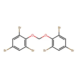 1,3,5-tribromo-2-[(2,4,6-tribromophenoxy)methoxy]benzene structure