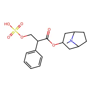 Atropine O-(hydrogen sulphate) structure