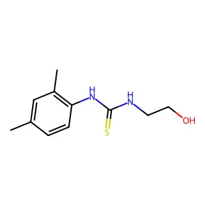 1-(2-hydroxyethyl)-3-(2,4-xylyl)-2-thiourea structure