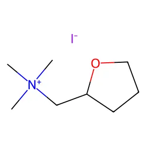 trimethyl(oxolan-2-ylmethyl)azanium iodide structure