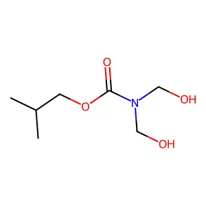 Isobutyl N,N-dimethylolcarbamate structure