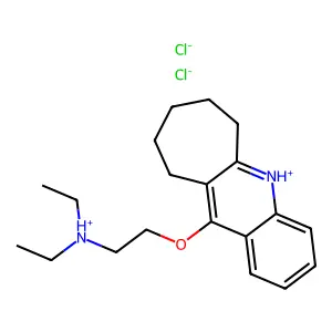 6H-Cyclohepta(b)quinoline, 11-(2-(diethylamino)ethoxy)-7,8,9,10-tetrahydro-, dihydrochloride structure