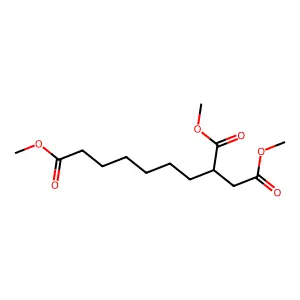 1,2,8-Octanetricarboxylic acid trimethyl ester structure