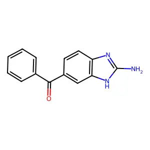 (2-amino-3H-benzimidazol-5-yl)-phenylmethanone structure