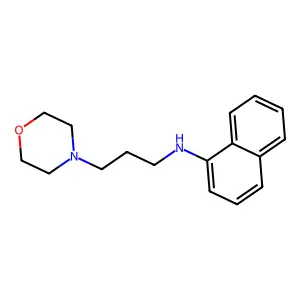 N-(3-morpholin-4-ylpropyl)naphthalen-1-amine structure