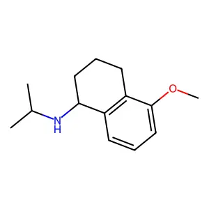 1,2,3,4-Tetrahydro-5-methoxy-N-(1-methylethyl)-1-naphthalenamine structure