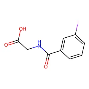 m-Iodohippuric acid structure