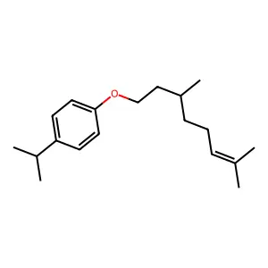 1-(3,7-dimethyloct-6-enoxy)-4-propan-2-ylbenzene structure