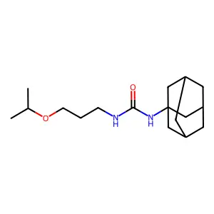1-(1-adamantyl)-3-(3-propan-2-yloxypropyl)urea structure