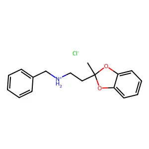1,3-BENZODIOXOLE, 2-(2-(BENZYLAMINO)ETHYL)-2-METHYL-, HYDROCHLORIDE structure