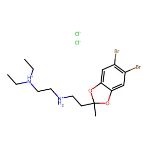Compound C16H26Br2Cl2N2O2 structure