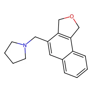 1-(1,3-dihydrobenzo[e][2]benzofuran-4-ylmethyl)pyrrolidine structure