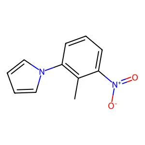 1-(2-methyl-3-nitrophenyl)-1H-pyrrole structure