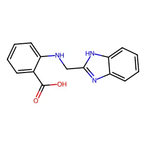 N-(2-Benzimidazolylmethyl)anthranilic acid structure