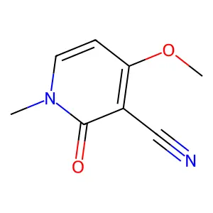 1,2-Dihydro-4-methoxy-1-methyl-2-oxo-3-pyridinecarbonitrile; 4-Methoxy-2-oxo-1-methyl-1,2-dihydronicotinonitrile; structure