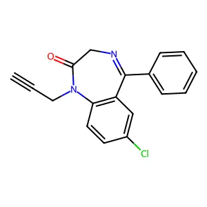 Pinazepam structure