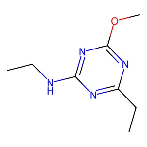 N,4-Diethyl-6-methoxy-1,3,5-triazin-2-amine structure