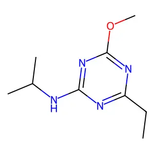 1,3,5-Triazin-2-amine, 4-ethyl-6-methoxy-N-(1-methylethyl)- structure