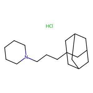 1-[3-(1-adamantyl)propyl]piperidine;hydrochloride structure