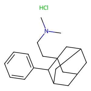 N,N-dimethyl-2-(2-phenyl-1-adamantyl)ethanaminehydrochloride structure