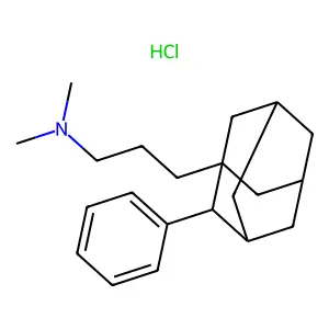 N,N-dimethyl-3-(2-phenyl-1-adamantyl)propan-1-aminehydrochloride structure