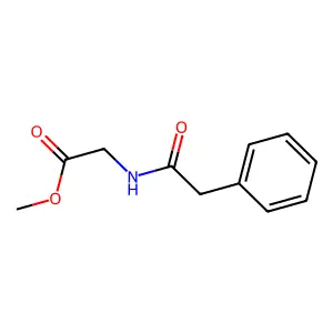 methyl 2-[(2-phenylacetyl)amino]acetate structure
