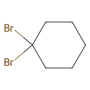 1,1-dibromocyclohexane structure