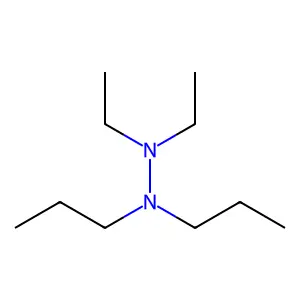1,1-diethyl-2,2-dipropylhydrazine structure