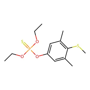 (3,5-dimethyl-4-methylsulfanylphenoxy)-diethoxy-sulfanylidene-lambda5-phosphane structure