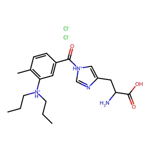 L-N-(3-(Bis(2-chloroethyl)amino)-4-methylbenzoyl)histidine dihydrochloride structure