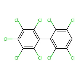 2,2',3,3',4,5,5',6,6'-NONACHLOROBIPHENYL structure
