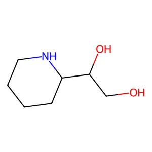 1,2-Ethanediol, 1-(2-piperidyl)- structure