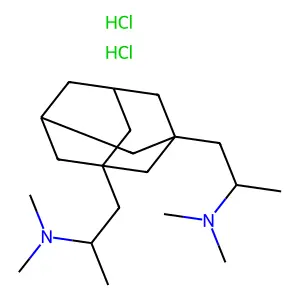 1,3-Bis(2-dimethylaminopropyl)adamantane dihydrochloride structure