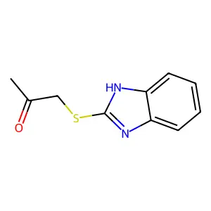 1-(1H-benzimidazol-2-ylsulfanyl)propan-2-one structure