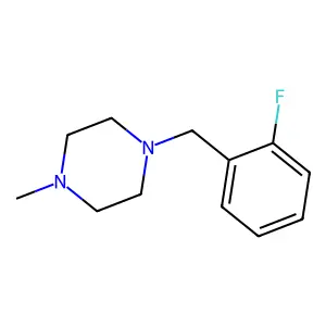 1-[(2-fluorophenyl)methyl]-4-methylpiperazine structure
